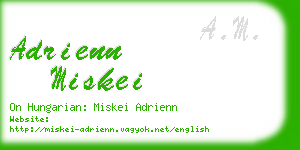 adrienn miskei business card